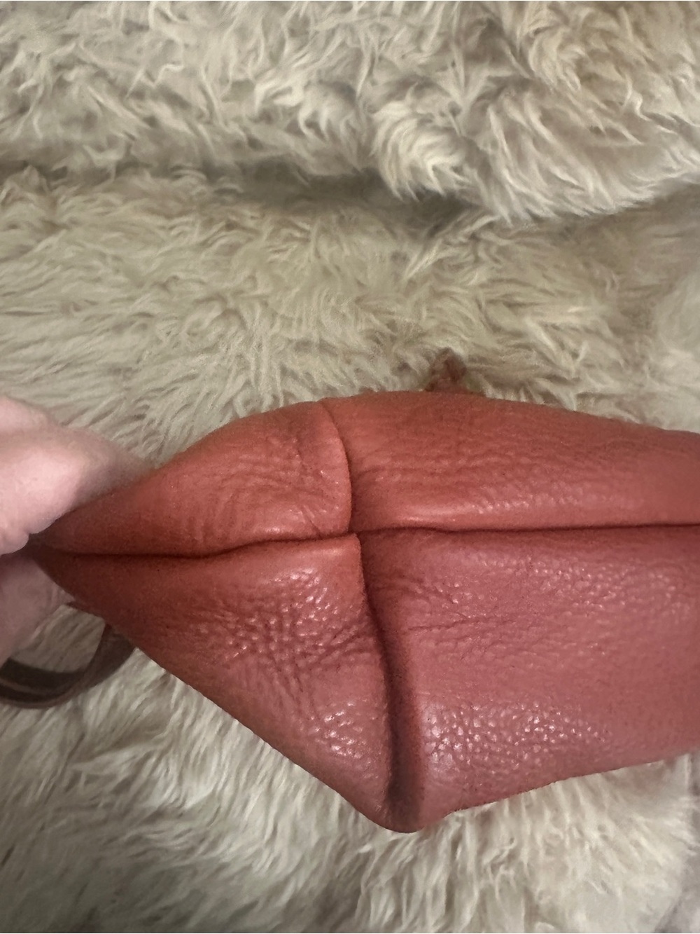 Portland Leather pebbled leather Tote with Front Pocket. Possibility Nutmeg - Picture 3 of 6